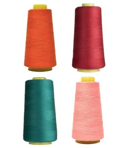 Sewing Thread Spools Cones Rolls Stitching Sewing 4000 Mtr Per Spool, Pack 4 - Picture 1 of 57