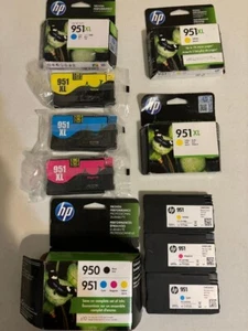 Eine Mischung aus FARBEN aus 951 XL und 951 Tintenpatronen, NIE BENUTZT - Bild 1 von 4