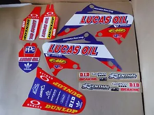 TEAM HONDA RACING graphics Honda CR125 CR125R CR250 CR250R 2002-2007 PTS SERIES - Bild 1 von 1