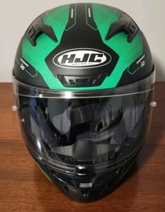HJC i10 Strix Motorcycle Helmet HI-VIZ 2XL DOT USA - Picture 1 of 10