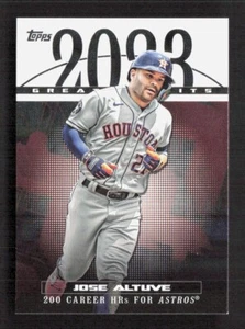 2024 Topps Series 1 #23GH-10 Greatest Hits Jose Altuve - Foto 1 di 2