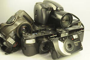 Lot of Olympus Point & Shoot Digital Cameras (As is, for parts & repair) #G728