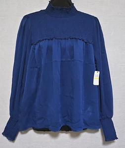 Blusa para mujer Laundry by Shelli Segal con estampado cuello alto talla mediana - Imagen 1 de 7