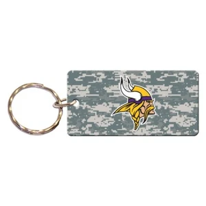 MINNESOTA VIKINGS DIGITAL CAMO RECTANGLE ACRYLIC KEY RING NEW WINCRAFT - Picture 1 of 1