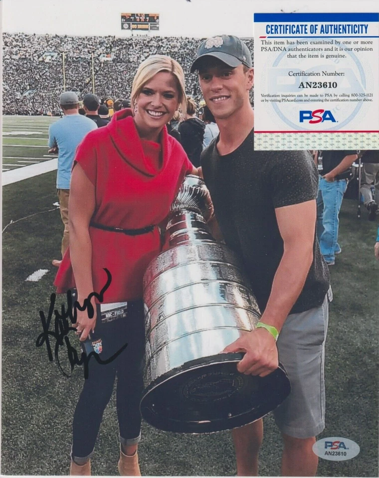KATHRYN TAPPEN NBC SPORTS Notre Dame Signed Picture 8x10 Photo AUTOGRAPH PSA/DNA - Image 1 of 1