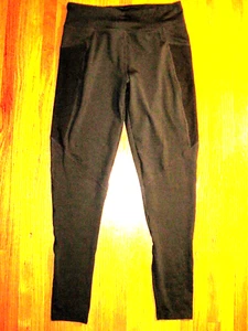 Capezio schwarz Netzeinsatz Spandex hohe Taille Jazz Tanz Fitness Strumpfhose Größe Large - Bild 1 von 7