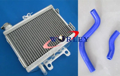 Radiador y manguera de aluminio para Honda CR250R CR250 97 98 99 1997 1998 1999 AZUL Foto 1 de 4