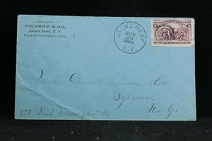 New York: Jacks Reef 1893 Pickard & CO. Cover, DPO Onondaga Co - Picture 1 of 2