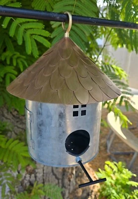 Casa de pássaros inglesa de cobre e aço - Imagem 1 de 4