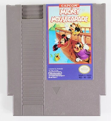 NINTENDO NES Entertainment MICKEY MOUSECAPADE game Tested Working 1985 Capcom - Image 1 of 4