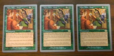 MTG Unglued Mine, Mine, Mine! x3 Green Rare (#65) Unplayed Excellent - NM Cond - Image 1 of 2