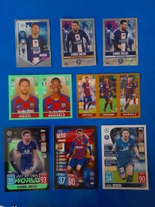 Lotto 8 Figurine e cards Lionel Messi Psg Barcellona - stickers new - Foto 1 di 2