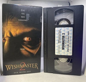 Wish master 2: Evil Never Dies Horror VHS FREE SHIPPING - Bild 1 von 3