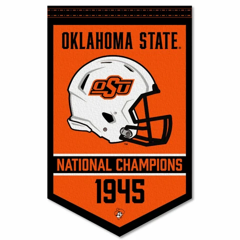 Oklahoma State Cowboys Football National Champions Banner Flag Cover