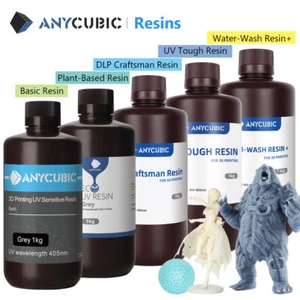 10/50K ANYCUBIC 3D-Drucker Resin Basic ABS-Like DLP Tough Water Washable UV Harz - Bild 1 von 1