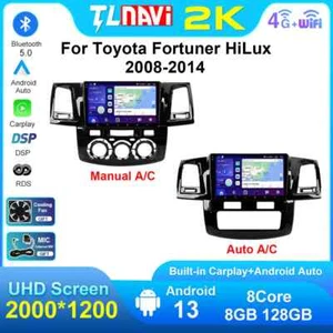 For Toyota Fortuner Hilux 2008-2014 Android Carplay Car Stereo Radio GPS Navi - Picture 1 of 40