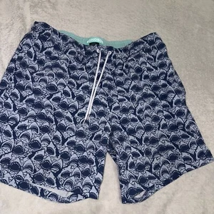 Bonobos Swim Trunks Shorts Sharks Printed L Large - Picture 1 of 5