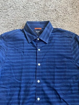 Jack Spade New York Button Down Shirt Medium Long Sleeve Blue Stripes - Image 1 of 4