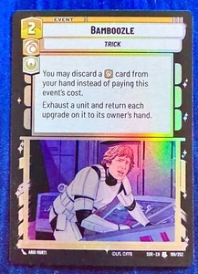 Star Wars Unlimited Spark of Rebellion Bamboozle FOIL Uncommon Card - Picture 1 of 2