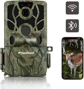 usogood 4K 48MP WiFi Bluetooth mit App, 850 nm,unsichtbare Infrarot-Fotofalle - Bild 1 von 9