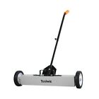 Toolwiz Magnetic Pick Up Sweeper 24-inch Large Magnet Pickup Lawn Sweeper Roo...
