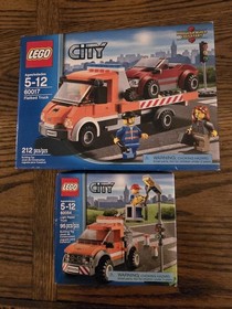 LEGO CITY: Flatbed Truck (60017) plus Bonus--Lego Light Repair Truck (60054)