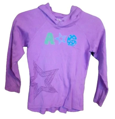 Свитер с капюшоном American Girl для девочек размер M 10-12 розовый с длинным рукавом несколько недостатков - Изображение 1 из 4