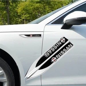 Fender Side Blades Set 5.8" Metal Badges for Nissan Rogue/Qashqai/Altima 2-Pack - Bild 1 von 7