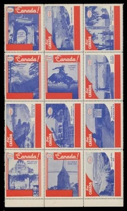 CINDERELLA - CANADA - 1930s - IMPERIAL OIL "SEE CANADA" TOURISM POSTER STAMPS - Picture 1 of 3