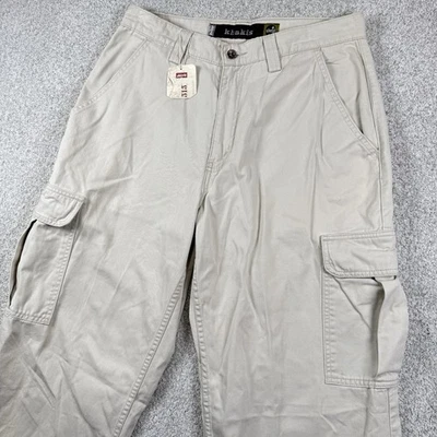 NUEVO Pantalones Sueltos Carga 32x34 Vintage Años 90 Silvertab Khakis por LEVI'S Para Hombres Y2K Foto 1 de 4