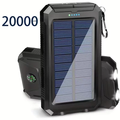 NUEVO 🌳 Cargador Portátil USB de Super Gran Capacidad Banco de Energía Solar para Teléfono Celular Foto 1 de 3