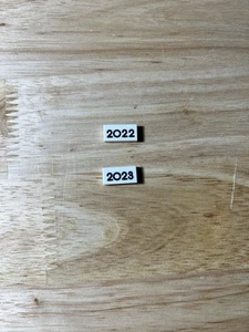Lego 3069 Azulejos Blancos Grabados Y Pintados 2022 Y 2023 Ladrillos Personalizados Negros - Imagen 1 de 2