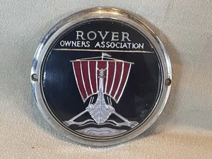 INSIGNIA COCHE ASOCIACIÓN PROPIETARIOS ROVER ORIGINAL AÑOS 70 ~ EMBLEMA CLUB LANDROVER P3/4/5/6 - Imagen 1 de 3