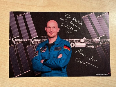 Autogramm ALEXANDER GERST-ESA Astronaut-Sojus-Geophysiker-signed AK - Bild 1 von 2