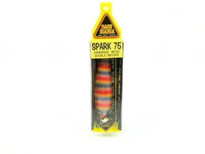 Tiemco Bass Mania Spark 75 Wooden Topwater Prop Bait Color 11 Rainbow - Bild 1 von 8