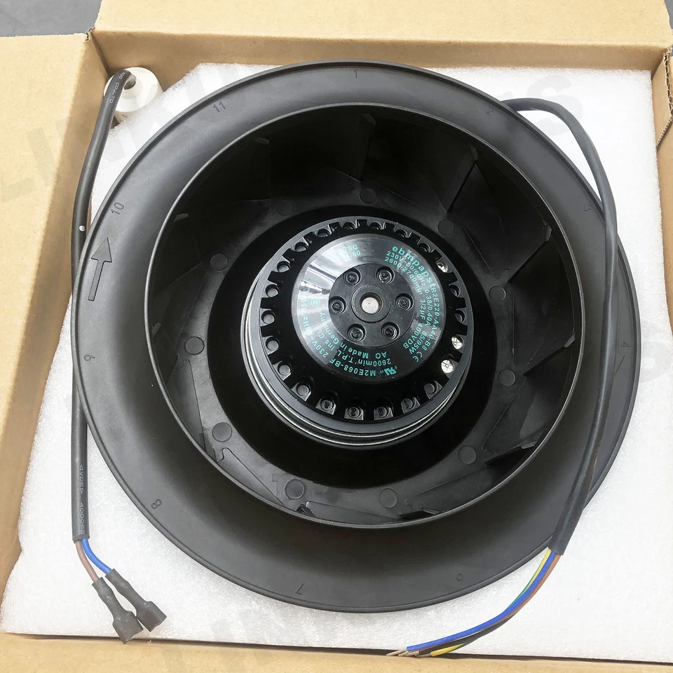 R2E220-AA40-B8 AC230V 0.4A 90W Inversor Ventilador de refrigeración centrífugo R2E220AA40B8 Foto 1 de 4