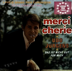 Udo Jürgens - Merci Chérie / Das Ist Nicht Gut Für Mich 7" (VG+/VG+) '* - Picture 1 of 1