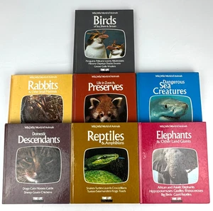 Vintage Lot 7 Wild World of Animals Time Life Television 1970s Book Set VTG - Picture 1 of 22
