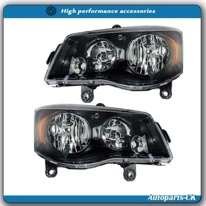 Pair Headlights Headlamps For dodge Grand Caravan 2008-16 Town&Country 2011-2018 - Bild 1 von 12