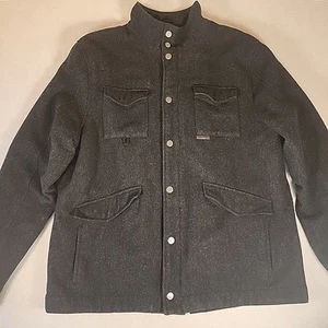 POWDER RIVER OUTFITTERS PANHANDLE Charcoal Wool Western Coat Cowboy Jacket XXL - Picture 1 of 11