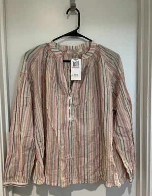 NWT! Vanessa Bruno Size 8 Nipoa Blouse Multicolor ($245) - Image 1 of 4