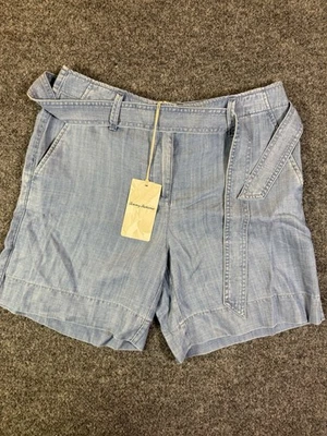 Pantalones Cortos Tommy Bahama Mujer Cambray Todo el Día Jeans con Cintura Corbata Nuevos con Etiquetas Talla 6�� Foto 1 de 4