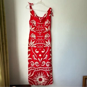 Petal & Pup Brigid Red Sunburst Midikleid S - Bild 1 von 4