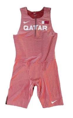 Nike Elite Pro QATAR Track & Field Singlet Speed Suit Men  CI8902-611 Sz Xl - Image 1 of 3