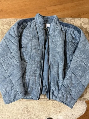 Chaqueta de jean acolchada Anthropologie Dear John para mujer talla L Foto 1 de 3