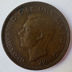 1939 Great Britain Half Penny Coin - Picture 1 of 4