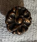 1960 1.25” Copper Flower MCM French Cabinet knob Drawer Pull Antique hardware