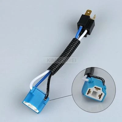 H4 Ceramic Wire Wiring Headlight Harness Socket Connector Adaptor Plug  - Image 1 of 2