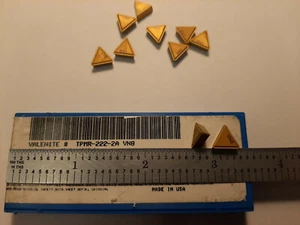 INSERTOS DE CARBURO VALENITE TPMR-222-2A VN8, 10 PIEZAS, HECHOS EN EE. UU. - Imagen 1 de 5
