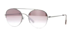 Tom Ford FINN FT 0668 Silver/Red Gradient With Silver Mirror (16Z) Sunglasses  - Picture 1 of 4
